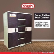 Zooey Dual Rattan Cabinet