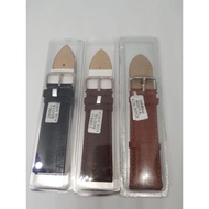 24mm plain leather watch strap