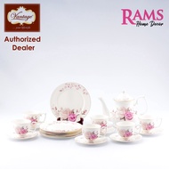 Vantage 20 Pcs Premium Porcelain Tea Set - Pink Blossom F34