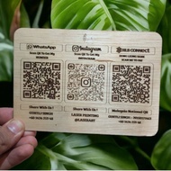 ( LOCAL SELLER ) Custom payment QR code sign / Laser-engraved QR code display / Business QR code sig