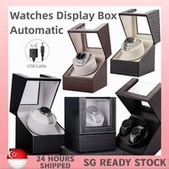 【SG STOCK】Watch Winder Box Automatic Winding Luxury Watches Storage Boxes Watch Box Mechanical Watch Rotate Stand Box