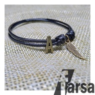 Friendship Bracelet Initial Letter Name Plus WING Pendant G522