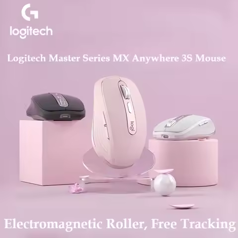 Logitech MX Anywhere 3S Compact Wireless Mouse, Fast Scrolling, 8K DPI Anywhere Tracking, Silent Cli