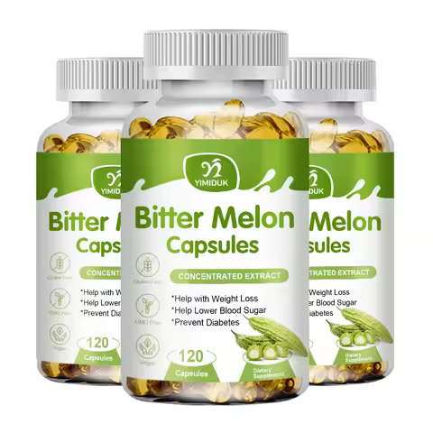 Natural Bitter Melon Extract Capsules Help Lower Blood Sugar, Prevent Heatstroke, And Supplement Dai