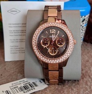 Jam Tangan Fossil Stella ES3588 / ES3589 / ES4079 Multifunction Stainless Steel