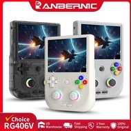 Anbernic RG 406V Retro Handheld Games Console 4"IPS Multi-touch WIFI RGB Ligh 3D Hall Joystick 5500m