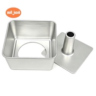 Square Tube Cake Pan,18-Cup Capacity, Recipe 9 Inch Anodized Aluminum Angel Food, Chiffon& Pound Cak