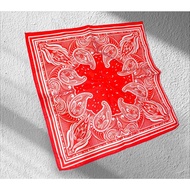 MERAH CAPITAL - bandana slayer fashion accessories skena style red bandana motif - multifunctional h