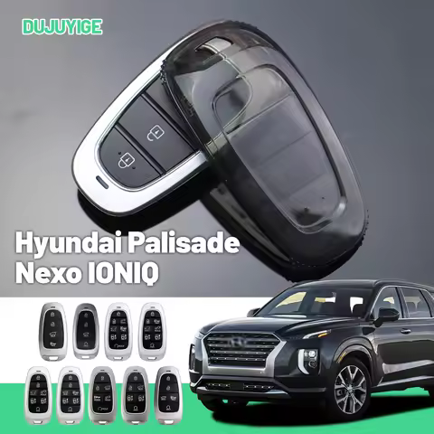 Clear TPU Car Key Case For Hyundai Palisade Nexo IONIQ 5 Santa Cruz Key Fob Cover Protector Shell Au