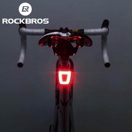 ROCKBROS Bicycle &amp; Helmet Taillight Waterproof USB Rechargeable Riding Warning  Safety Cycling Rear Light