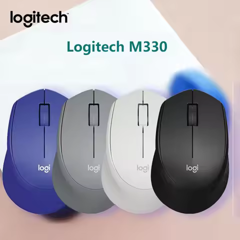Logitech M330 SILENT PLUS Wireless Mouse 2.4GHz With USB Nano Receiver 1000 DPI Optical Tracking Des