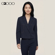 G2000 Blazer Collar Cropped Jacket