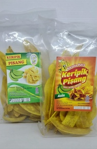 Keripik Pisang Manis dan Asin Kemasan 50gr Merek Karunia Putra