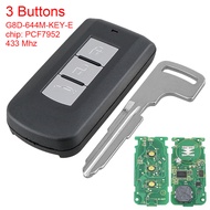 433Mhz 2 / 3 Button Smart Remote Key with PCF7952 Chip FCC: G8D-644M-KEY-E Fit for Mitsubishi / Fit 
