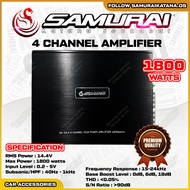 📣 SAMURAI KATANA SOUNDBAR 4 Channel Amplifier High Power SK-50.4 Car Amp Power 1800W Woofer Subwoofe