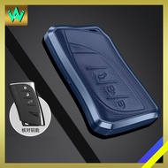Lexus Key Cover ES250 ES350 ES300h LS500h Aluminium Alloy Genuine Leather Cow Hide Sarung Kunci Kere