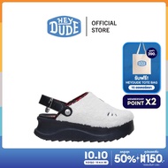 HEYDUDE รองเท้าลำลองผู้หญิง HELLO KITTY DELRAY CLOG รุ่น 44843-1KE - WHITE BLACK