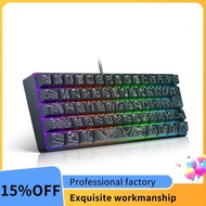 61 Keys RGB Mechanical Keyboard 61 Keys RGB Keyboard Portable USB Wired Keyboard for PC Gaming Lapto