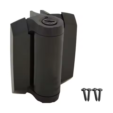 1/2Pcs Heavy Duty Gate Hinges With Safety Caps, Adjustable Tension Narrow Spring Hinges, Easy Instal