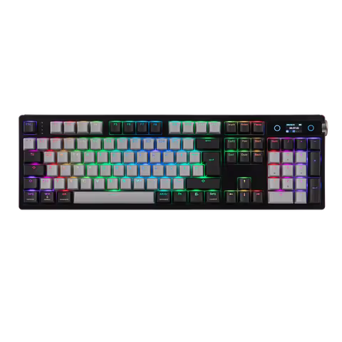 ISO-DE EPOMAKER TH108 PRO 100% German QWERTZ Layout Tri-mode Wireless Mechanical Keyboard 10000mAh &