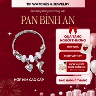 [KOL X TIF WATCHES] PAN Women's Bracelets With Charm Tif Watches Anti-rust Bracelet Jewelry