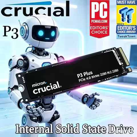Crucial P3 Plus M.2 NVMe SSD OEM Package 500GB 1TB 2TB PCIe Gen4 3D NAND 2280 Internal Solid State D