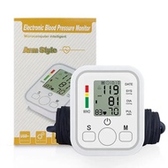 Portable Digital Arm Blood Pressure Monitor with Smart Voice Electronic LCD Display Tonometer Measurement Tool