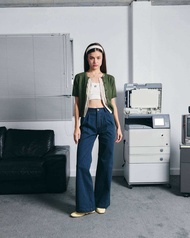 AMBER DENIM(navy-green/navy-yellow/dark-navy)กางเกงยีนส์ผู้หญิง