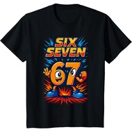 【 Baby T-Shirt 】 Funny 67 Six Seven Italian Brainrot Male Female 6 7 Meme T-Shirt