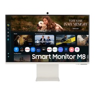 SAMSUNG MONITOR (จอมอนิเตอร์) SMART MONITOR M8 M80F LS32FM803UEXXT - 32 INCH VA 4K 60Hz USB-C