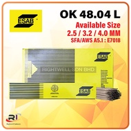 ESAB OK 48.04 L (E7018) Mild Steel Electrode
