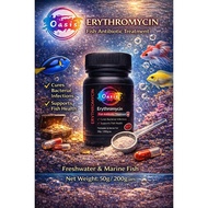 Oasis Erythr-mycin Fish Medication Fish Medicine/Ubat Ikan [50g/200g]
