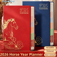 SEPTEMBER Office Journal Diary Notepad, Stationary Thickened Year of Horse Notebook, Durable Portabl