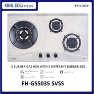 FUJIOH 3 BURNER GAS HOB WITH 3 DIFFERENT BURNER SIZE FH-GS5035 SVSS