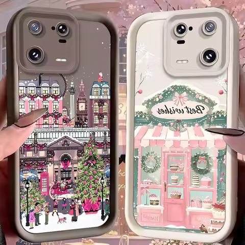 Christmas Cake Shop Case for Xiaomi Mi 15 Pro 14 14T 13 13T 12 11 Lite 11T POCO X7 X6 5G X5 X3 NFC F