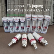 Corn LED Bulb 3 Color E14 E27 STEELE 3w 6w Candle Lamp/