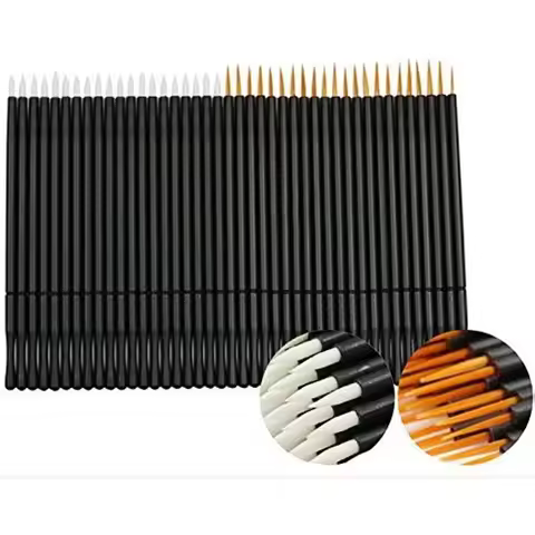 100pcs Professional Disposable Silicone Mascara Eyeliner Wands Applicator Liner Brushes Makekup Tool
