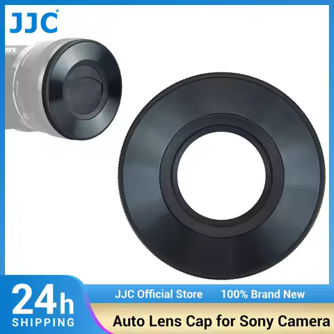 JJC Auto Lens Cap for Sony E PZ 16-50mm F3.5-5.6 OSS & FE 28-60mm F4-5.6 Lenses for Sony A6600 A6500