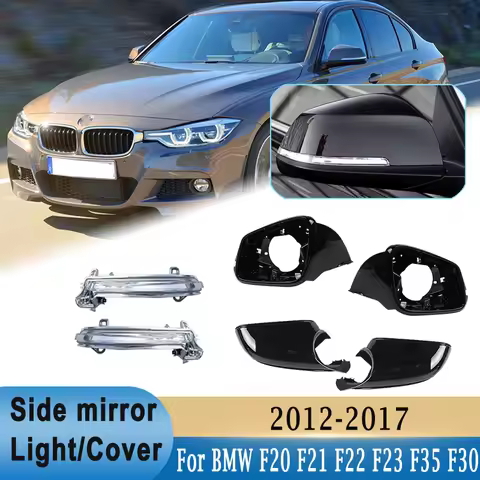 Side Mirror Lower Cover Base / Mirror Frame / Turn Signal Lights Indicator for BMW F20 F21 F22 F23 F
