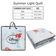 Disney Princess Ariel Bedsheet / Fitted Sheet Set / Summer Light Quilt 900 Thread Count Microluxe Ha
