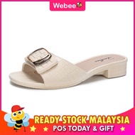 READY STOCK💝 WEBEE 238 Haruku Women's Shoes Luxury Slides Women's Sandal Cover Toe Designer Summer S