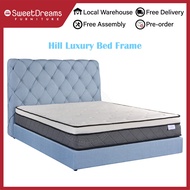 HILL LUXURY BED FRAME | | SINGLE / SUPER SINGLE / QUEEN / KING | STORAGE / DRAWERS / DIVAN BEDFRAME