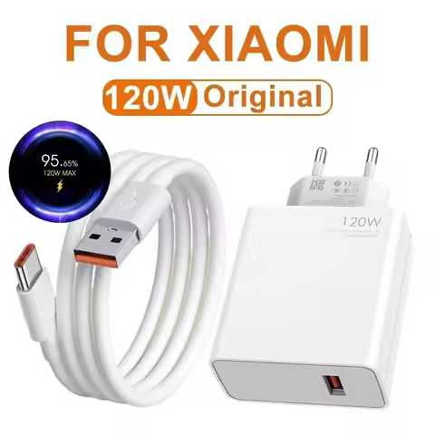 120W Fast USB Charger for Xiaomi 11 12 13 14 Redmi Note 11T 12 12T 13 14 Pro POCO F4 F5 X4 X5 X6 Typ