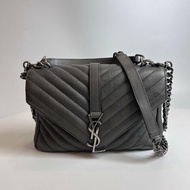 YSL 428056 灰銀學院包