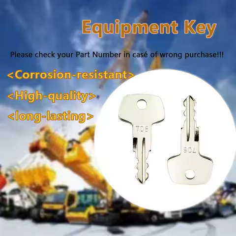 706 Key J2 Type Fuel Tank Cap Key 1/5/10/30/50PCS For HITACHI LIEBHERR Forklift Heavy Plant Equipmen