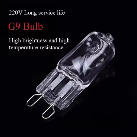 30PCS G9 230V 25W 33W 40W 60W Inserted Beads Microscope Lamp Halogen Bulb LED Lamp Bulbs Eco Halogen