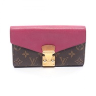 【二手】路易威登LOUIS VUITTON雙折長款皮夾 Portefeuille Pallas Aurore M58413 Aurore 皮革 Portefeuille Pallas 女士二手 B