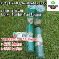 plastik mulsa hitam perak 250 & 500 meter mtr lebar 60 / 120 cm sumber tani