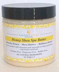 Organic Honey Shea Butter with Manuka Honey, Babassu Butter, Argan & Almond Oils, Vitamin E & C - De
