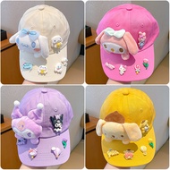 Children Cartoon Melody Kuromi Cap Children Sunscreen Thin Style Breathable Baby Sun Hat